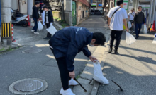 筑紫野市商工会の清掃活動を行いました。